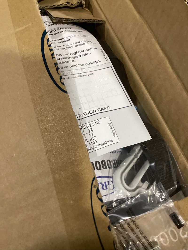 Condition photo showing As Is for graco turbobooster 2.0 backless booster car seat, denton