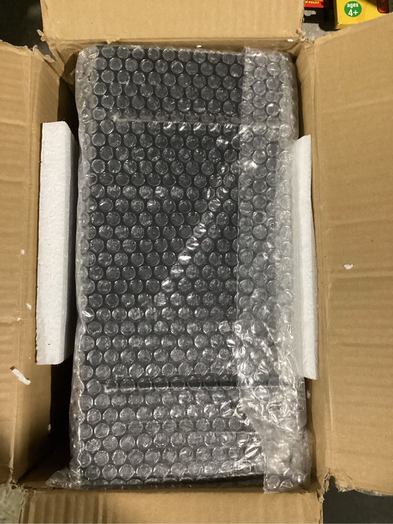Condition photo showing Good Condition for 13x6 inch pegboard shelves set of 10, metal peg board shelves accessories, flat display shelves for pegboard, metal retail display for storage and organization, black