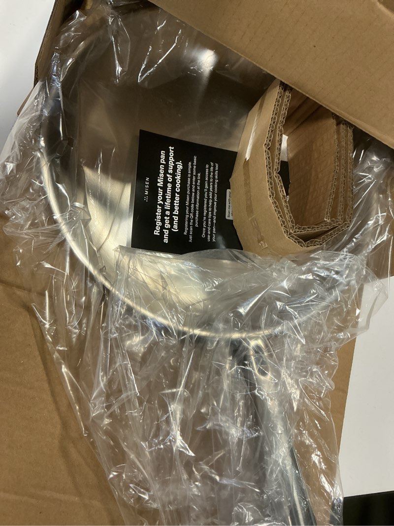 Condition photo showing Good Condition for Misen 5-Ply Stainless Steel 10" Frying Pan - Professional Cookware for Induction, Gas and Electric - Dishwasher Safe, Oven Safe to 800°F - Durable, Versatile, Even Heating 10 Inch