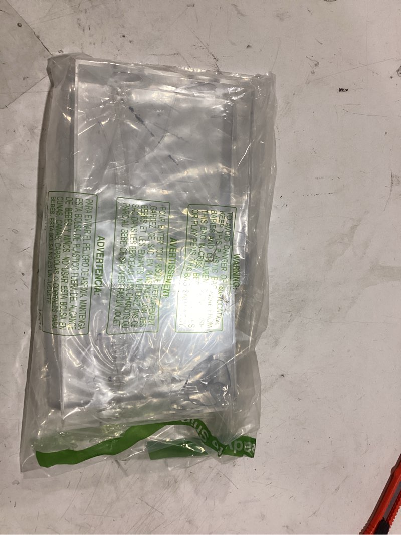 Condition photo showing As Is for thyle 2 pcs acrylic brochure holders suction cup display racks wall window or glass mount clear organizer brochure hanging pamphlet holder for flyer magazine file display book(7.25" x 6.25" x 2")