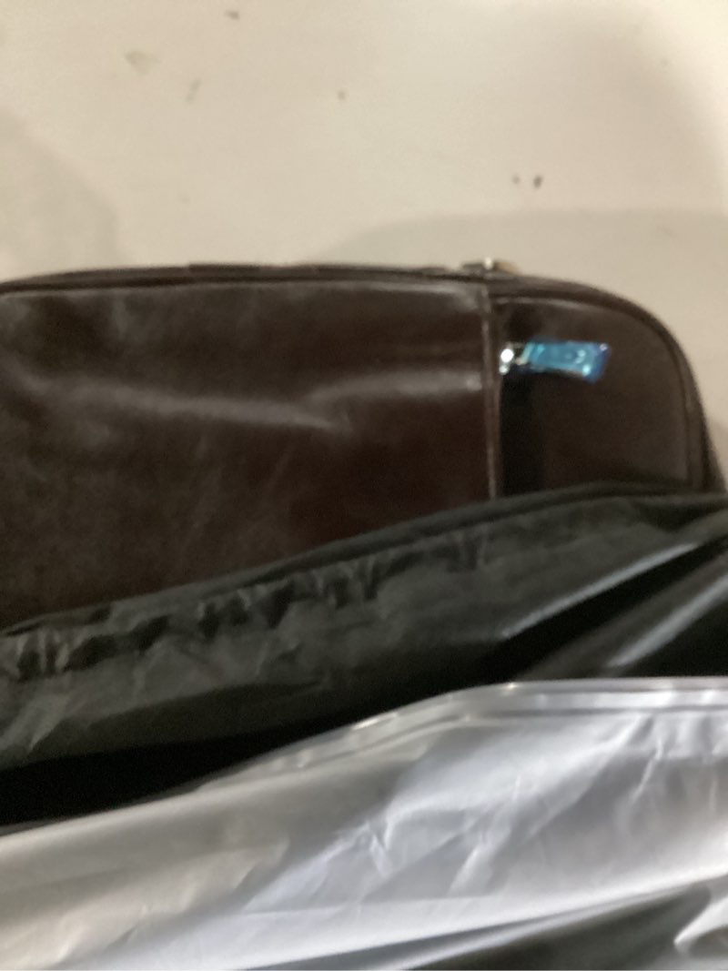 Condition photo showing Good Condition for Augus Leather Laptop Briefcase for Men,Waterproof Travel Messenger Duffle Bags 15.6 Inch Laptop Bag Coffee-1
