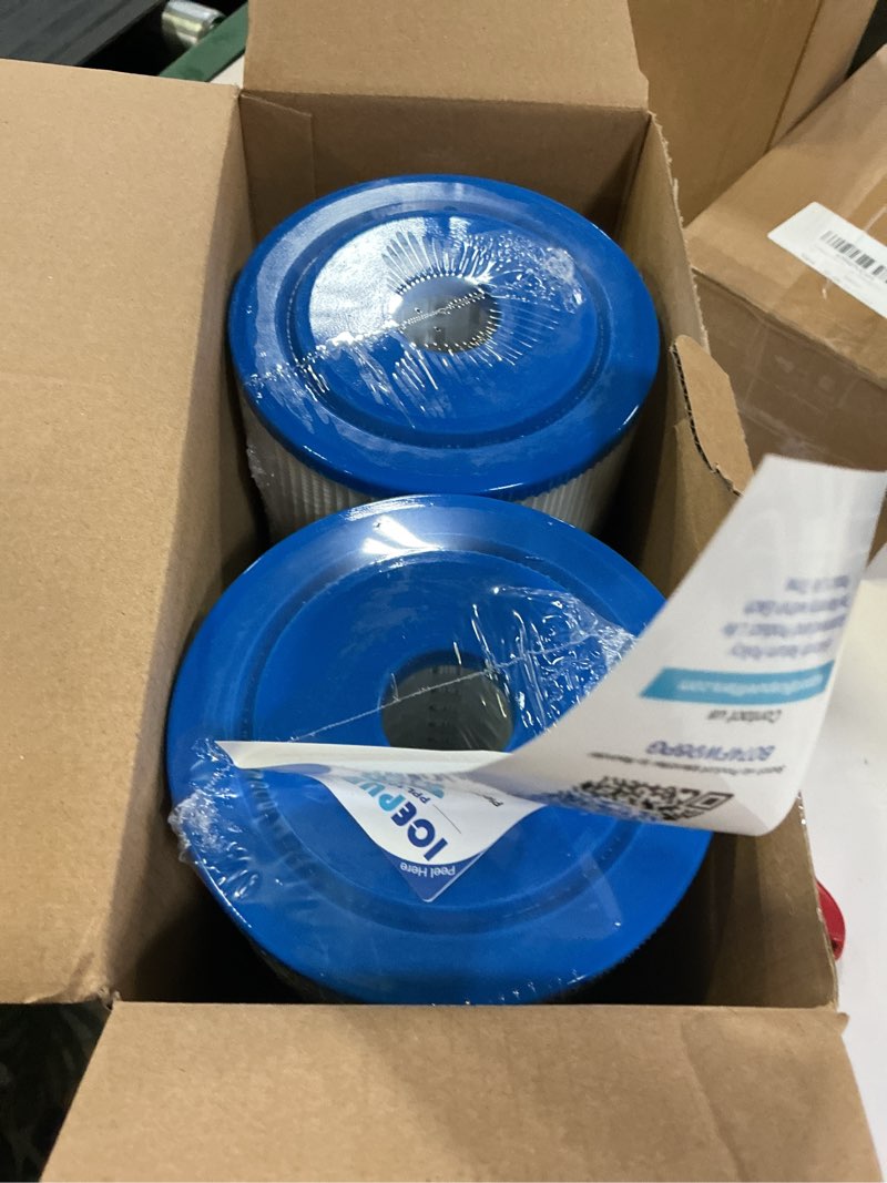 Condition photo showing New/Like New for icepure 5 micron 10" x 4.5" whole house sediment pleated water filter replacement for ge fxhsc, culligan r50-bbsa, pentek r50-bb, dupont wfhdc3001, w50pehd, gxwh40l, gxwh35f for well water, 2pack 5 micron 2 count (pack of 1)