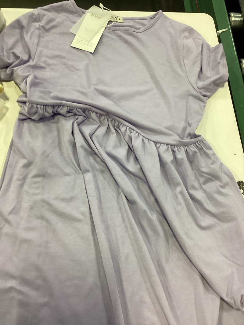 Condition photo showing Good Condition for fartey long maxi dresses for women 2025 summer casual tiered a line dresses flowy short sleeve crewneck t shirt dress