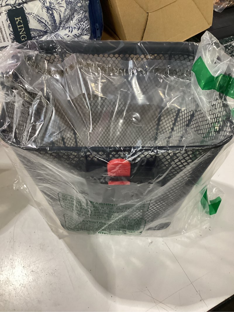 Condition photo showing Good Condition for cxwxc scooter basket with handle- quick release front bike basket for e-scooters - bicycle baskets with fixed bracket fits folding bikes, kick and knee scooters