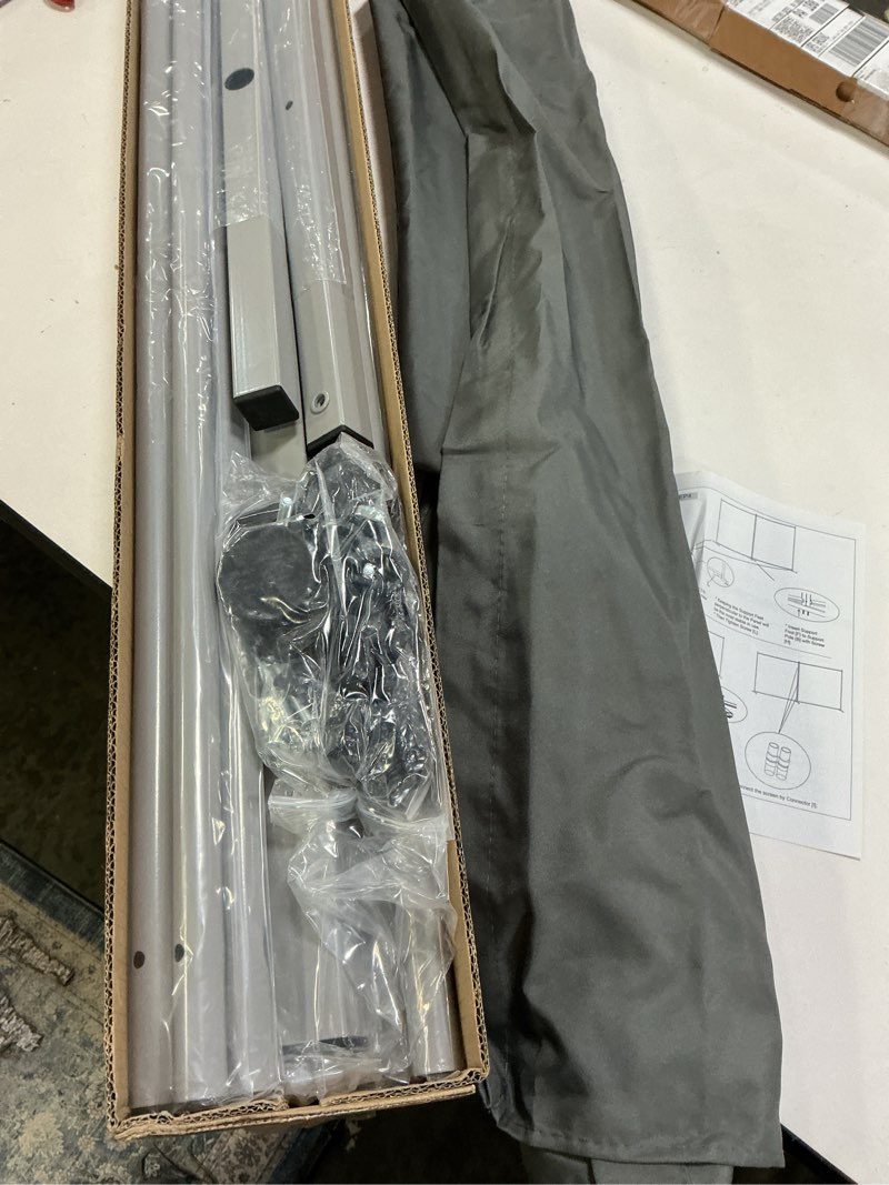 Condition photo showing Good Condition for Rantila Indoor Room Divider, Portable Office Divider, Room Divider Wall Screen 2 Large Panel, Folding Partition Privacy Screen Walls Dividers for Room Separator 142" W x 71" H,Gray Grey 2 Large Panels