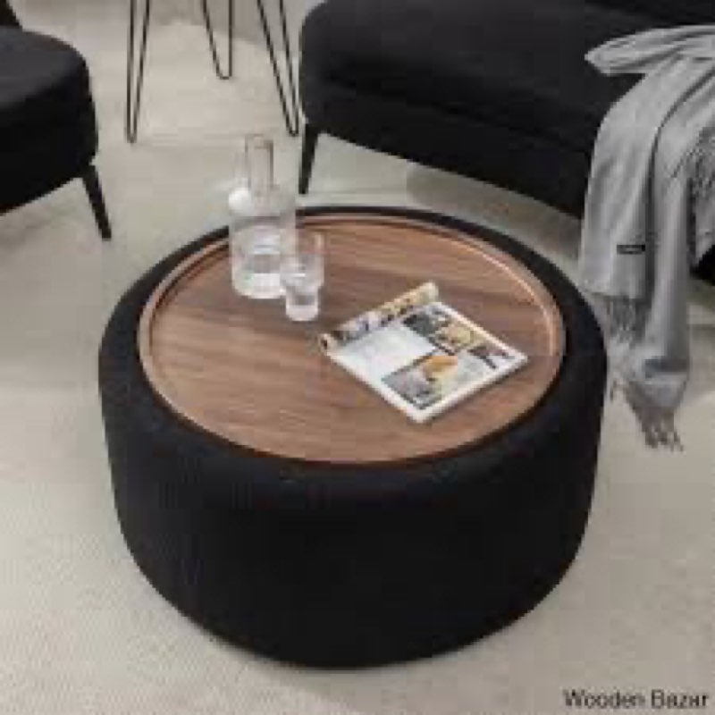 pietsch round coffee table with storage