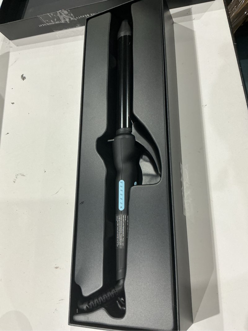 Condition photo showing Good Condition for bio ionic long barrel curling iron with moisture heat technology & nanoionic mx versatile curling wand - multiple barrel sizes for tight, classic, loose & soft curls 1.25 inch (loose curls) black