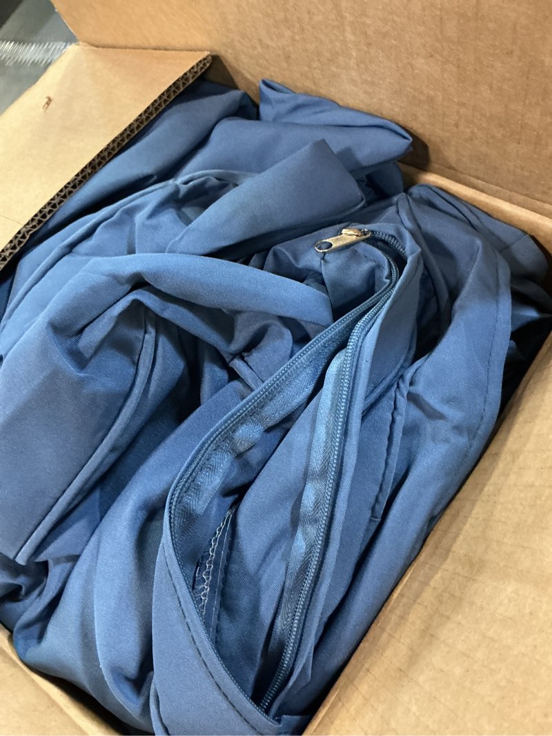 Condition photo showing Good Condition for 14pieces patio cushion covers replacement outdoor couch cushions covers splashproof sofa slipcovers set with zippers,patio furniture protector cover only(blue, 25.6×25.6×3.94inches) 25.6x 25.6×3.94inches blue