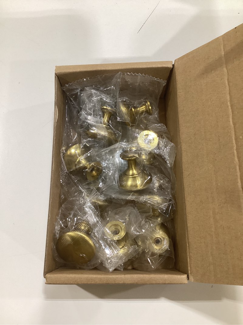 Condition photo showing Good Condition for ravinte 10 pack gold round zinc cabinet brass knobs for kitchen bathroom closet dresser cabinets gold 10