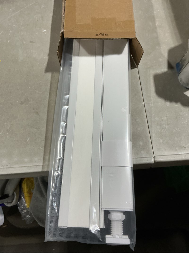 Condition photo showing Good Condition for lazblinds no tools no drill cordless cellular shades, top down bottom up (tdbu) honeycomb shades for home, light filtering thermal insulation blinds for windows, 24" w x 48" h, white light filtering - white 24" w x 48" h
