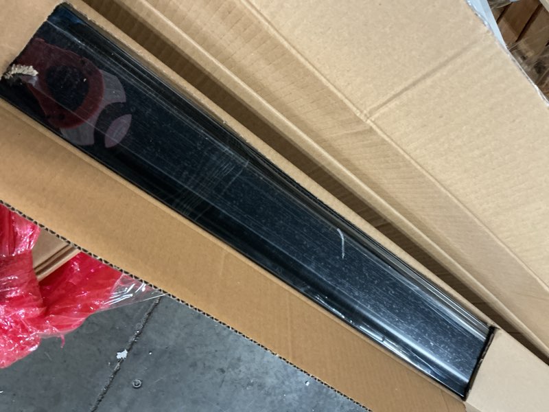 Condition photo showing Good Condition for Shade&Beyond Outdoor Roller Shades 8' W x 8' H Cordless Roll Up Blinds with Valance, Exterior Shade Cloth Roll for Patio Porch Pergola, Grey 96"W x 96"H Gray