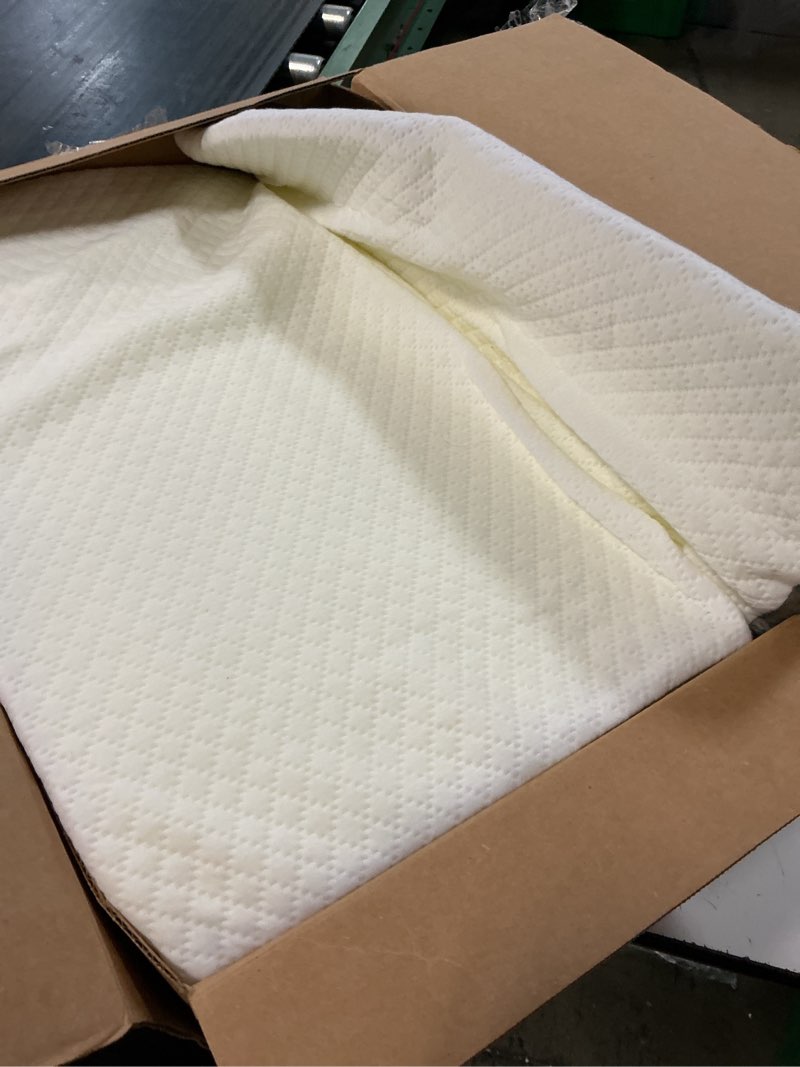 Condition photo showing Good Condition for kolbs bed wedge pillow for sleep apnea, fsa eligible acid reflux, and back pain relief, with chic jacquard cover - headboard wedges for sleeping (standard width 7.5" height) standard width 7.5" height - grey