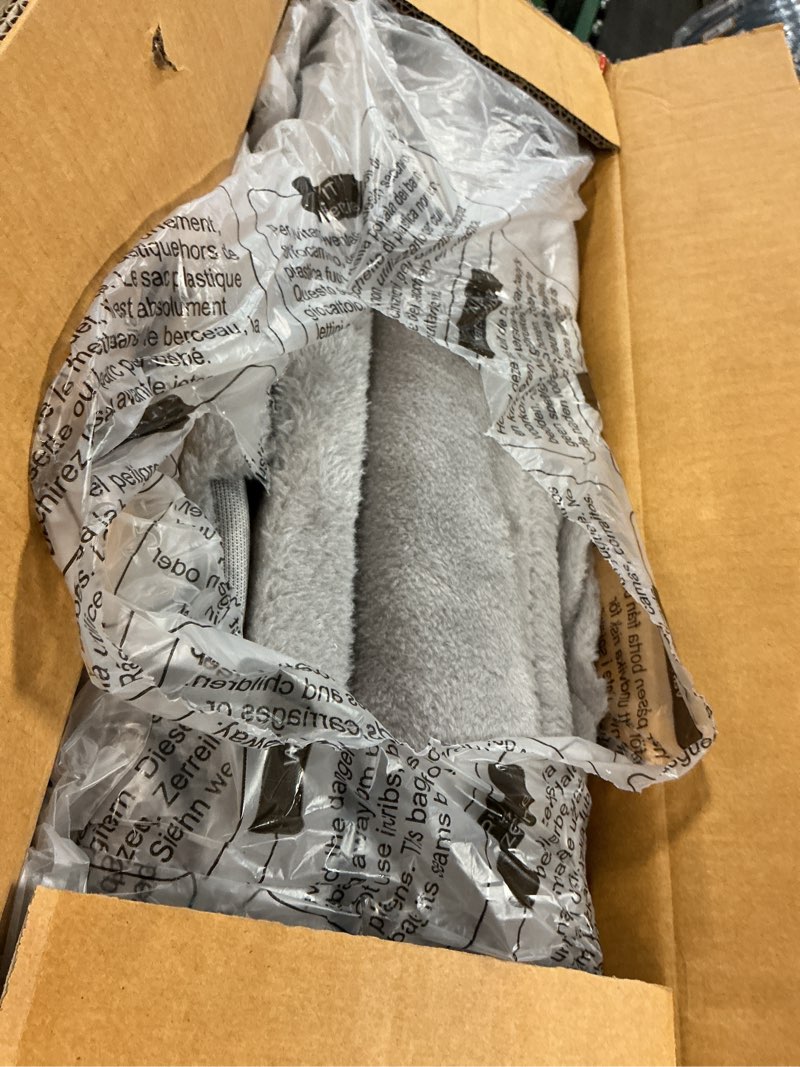 Condition photo showing As Is for Feandrea Cat Tree, 33.1-Inch Cat Tower, L, Cat Condo for Large Cats up to 16 lb, Large Cat Perch, 2 Cat Caves, Scratching Post, Light Gray UPCT61W L (23.6"L x 15.7"W x 33.1"H) Light Gray