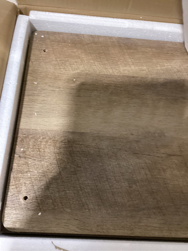 Condition photo showing New/Like New for LELELINKY Record Player Stand,Vinyl Record Storage Table with 4 Cabinet Up to 100 Albums,Mid-Century Modern Turntable Stand with Wood Legs,Oak Grey Vinyl Holder Display Shelf for Bedroom Living Room