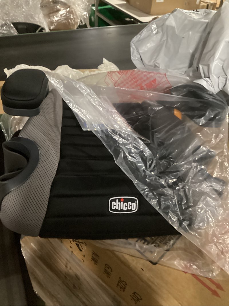 Condition photo showing Good Condition for Chicco GoFit ClearTex Plus Backless Booster Car Seat, Latch Attachment, Quick-Release Latch Removal, Portable Car Booster Seat for Children at Least 4 Years Old and 40-110 lbs | Obsidian/Black GoFit ClearTex Plus Obsidian/Black