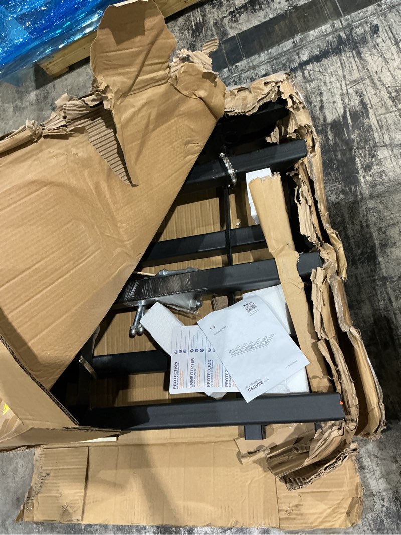 Condition photo showing Good Condition for garvee clamp on debris forks fit 60" bucket, 4000 lbs capacity heavy duty 6 fork tines clamp-on pallet forks tractor bucket forks for skid steer loader tractor 6 forks new-black
