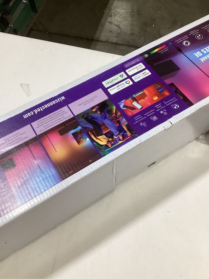 Condition photo showing New/Like New for WiZ Connected Smart Floor Lamp - Dimmable Lamp for Living Room with Dual Color Zones - 2.5Ghz Wi-Fi - Compatible with Alexa and Google Assistant - 1 Pack Single Color