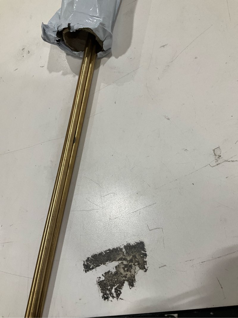 Condition photo showing New/Like New for MECCANIXITY Brass Rods 1/4 Inch x 35 Inch Brass Solid Round Rod for Handle Pin DIY Craft Material Pack of 3 1/4 Inch x 35 Inch 3