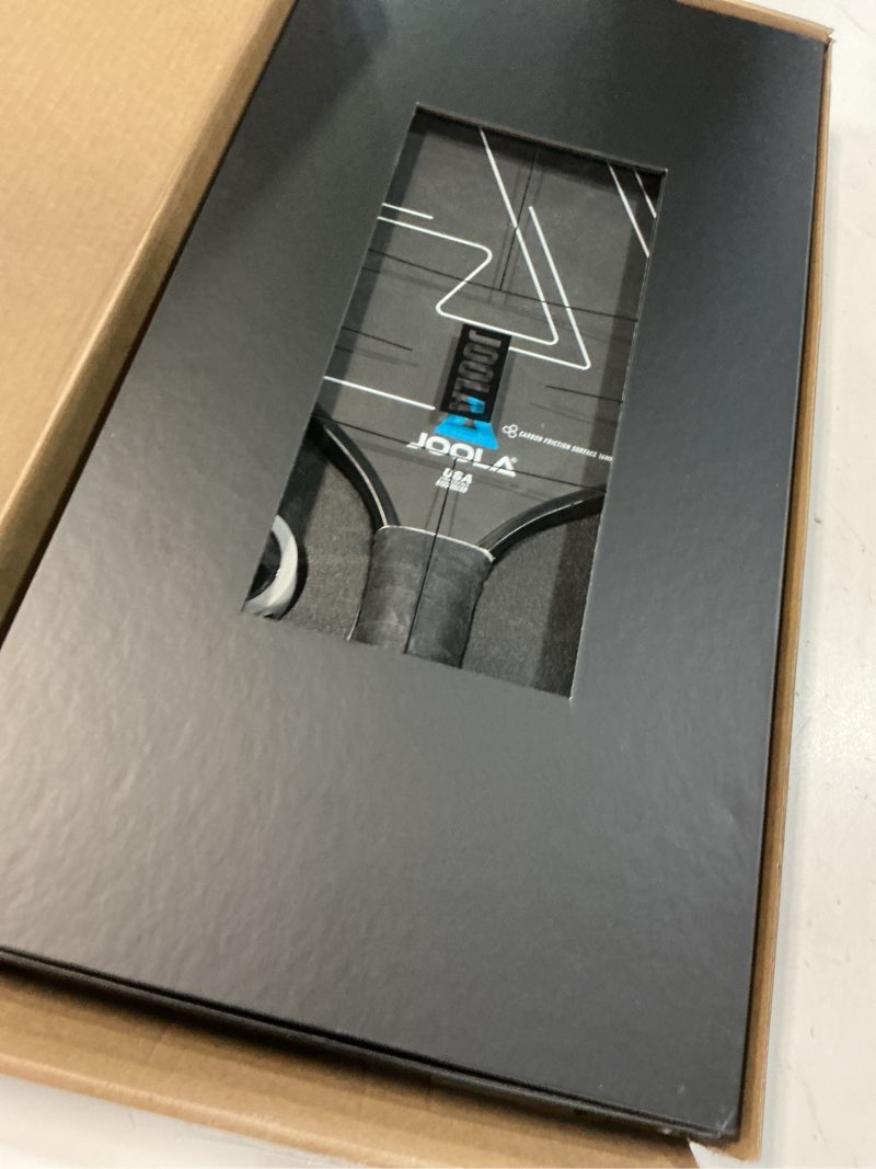 Condition photo showing Good Condition for joola pro iv pickleball paddles – raw carbon fiber surface – perseus, hyperion, scorpeus & magnus shapes – 14mm/16mm – tech flex power – propulsion core – wide or elongated – upa-a and usap approved 16mm hyperion