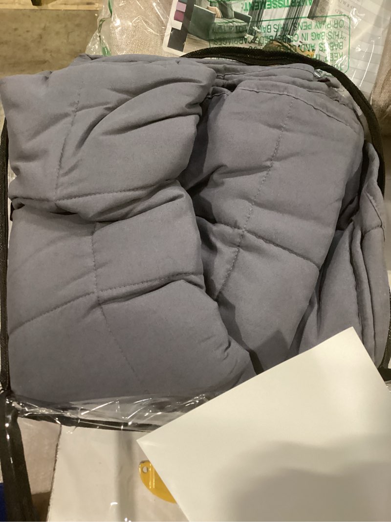 Condition photo showing Good Condition for yescool weighted blanket 3 pounds cooling weighted lap blanket, grey small heavy blankets, weighted throw blanket gifts for 20-40lbs, 36"x48" 36x48-3lbs child-grey