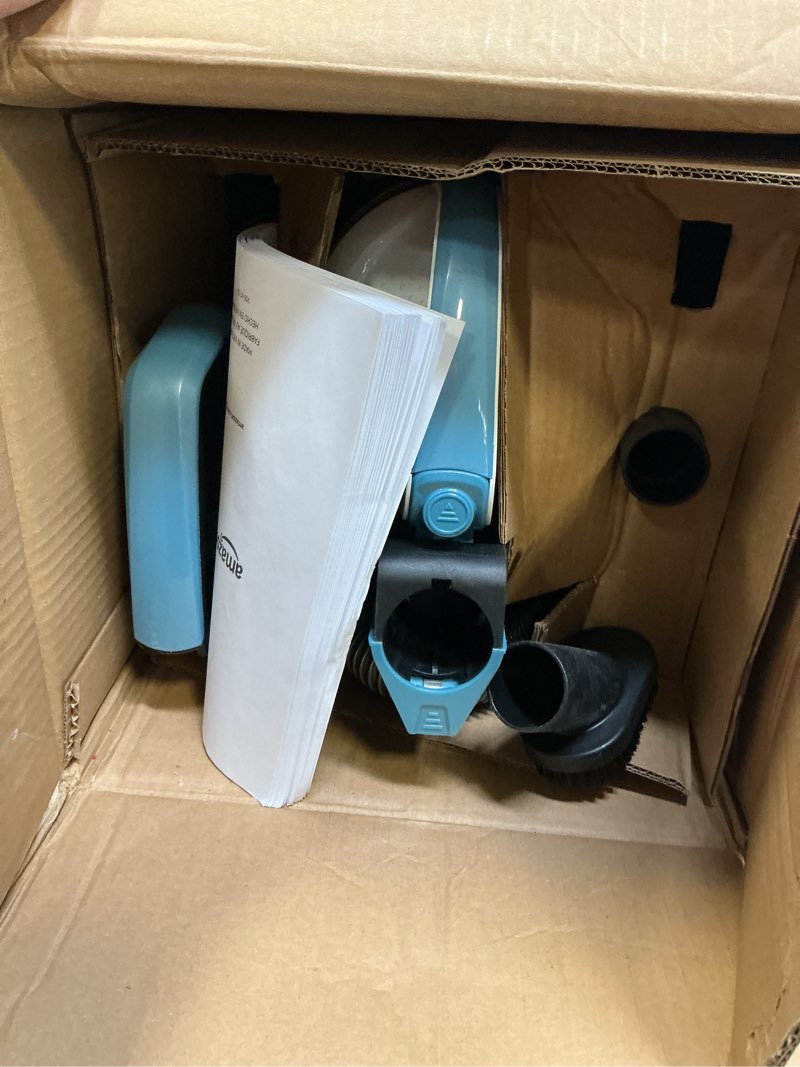 Condition photo showing Good Condition for Amazon Basics Upright Bagless Lightweight Vacuum Cleaner, Black and White