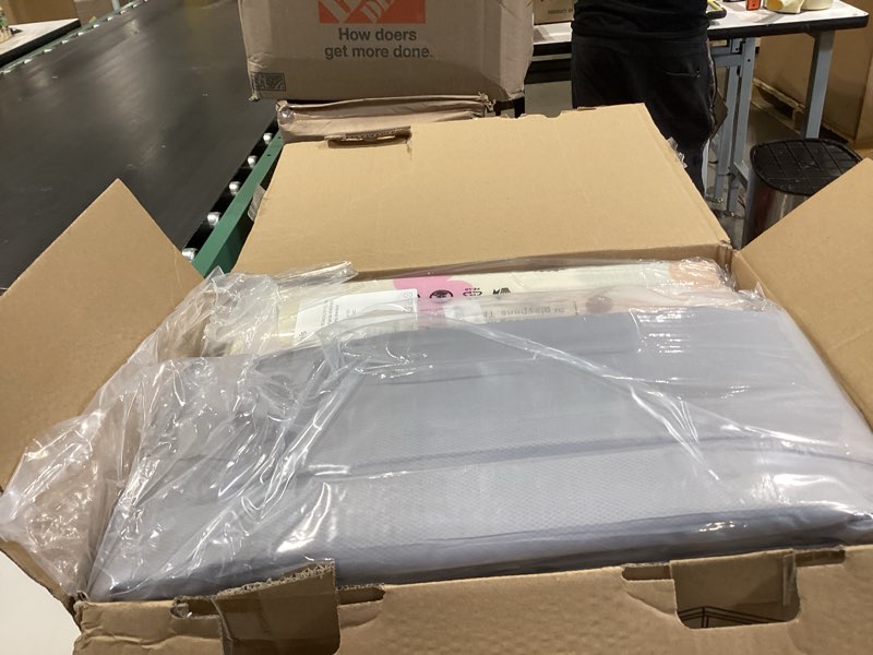 Condition photo showing Good Condition for fshibila 74" ×50" large baby playpen, baby playard for babies and toddlers, play pens for indoor & outdoor, sturdy safety play yard with soft breathable mesh, anti-fall, grey (with mat) 74 x 50 in+mat grey