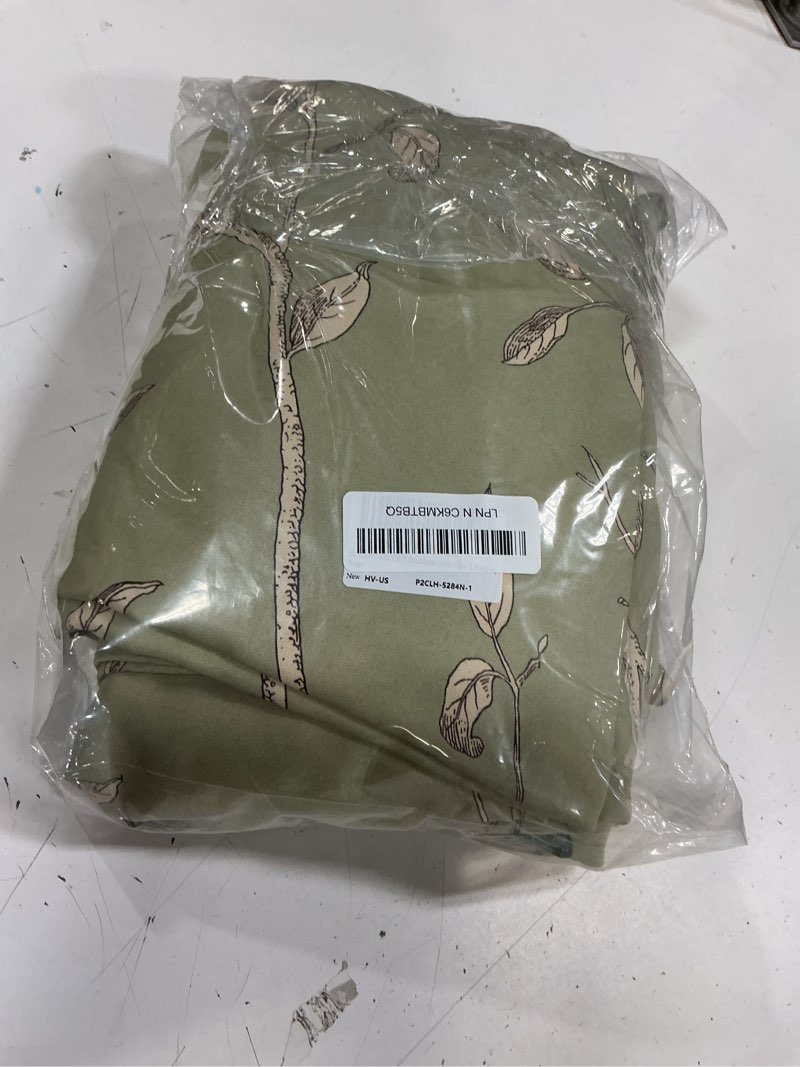 Condition photo showing Good Condition for h.versailtex blackout curtains for bedroom 84 inches length thermal insulated birds rustic printed curtain drapes for living room energy efficient room darkening home decoration pair 2 panels, sage 52"w x 84"l (pack of 2) sage bird