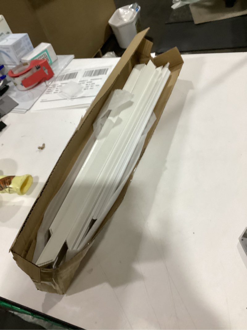 Condition photo showing New/Like New for 1 Set Peel and Stick Door Moulding Trim Kit Premade Wall Moulding Panels Flexible Self Adhesive 3D Wainscoting Panels for Mirror Window Frame Decor (Top 22"x36" and Bottom 22"x24") Top 22"x36" and Bottom 22"x24" 1