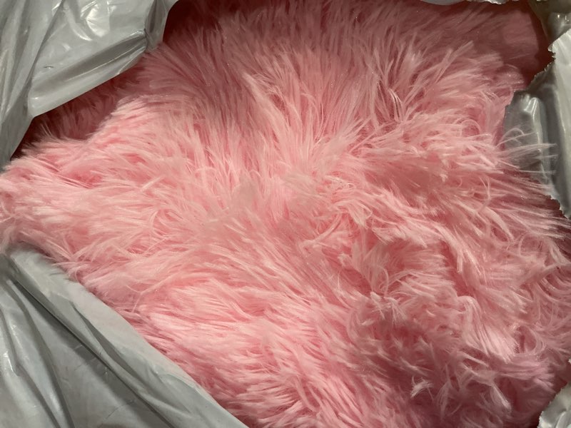 Condition photo showing New/Like New for KCHOWUA Pink Fluffy Fuzzy Small Area Rugs for Bedroom Girls,3'x5' Machine Washable Plush Pastel Throw Cute Rug for Living Room,Modern Soft Shag Shaggy Furry Floor Nursery Kids Dorm Room Carpets Pink 3' x 5' (Rectangular)