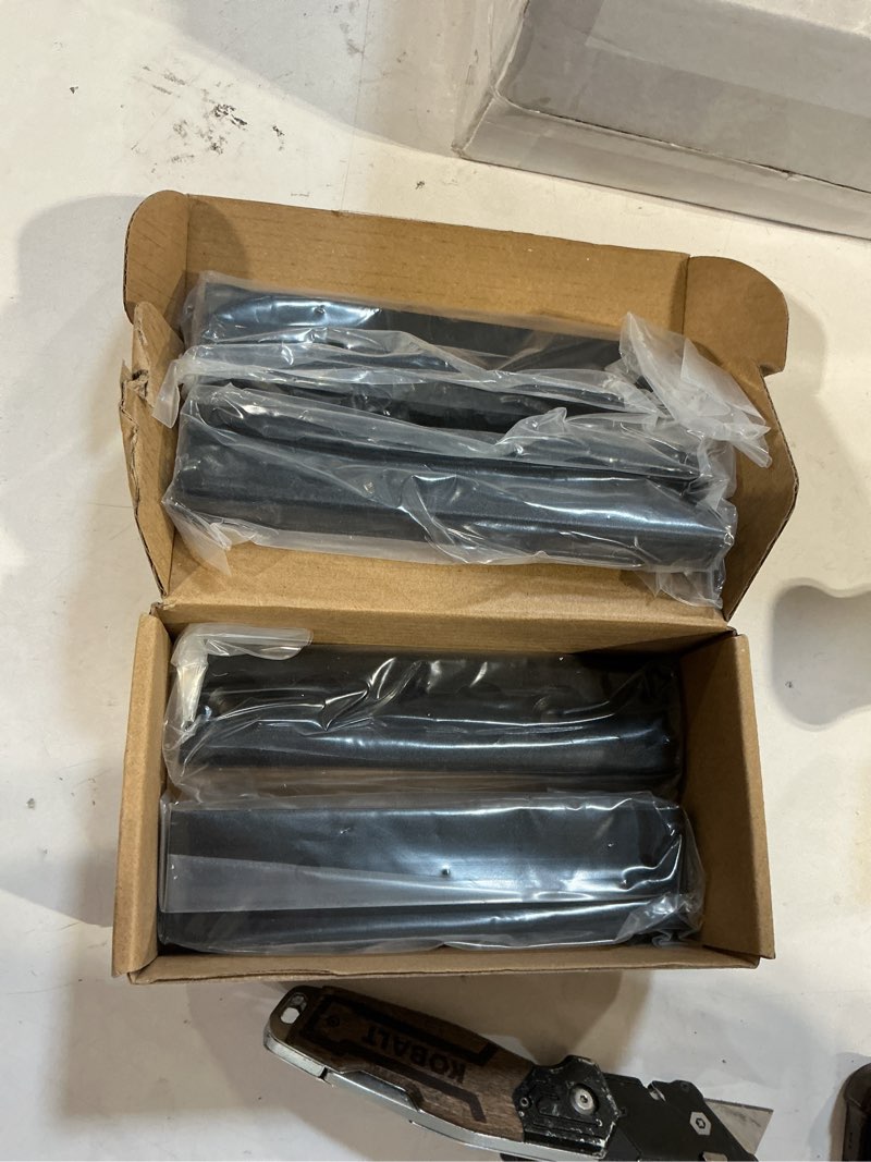 Condition photo showing Good Condition for 6" l-track rail black 4 pack, aluminum ltrack rail for truck and trailer, truck bed rail for motorcycles, atvs and bikes 6 inch black