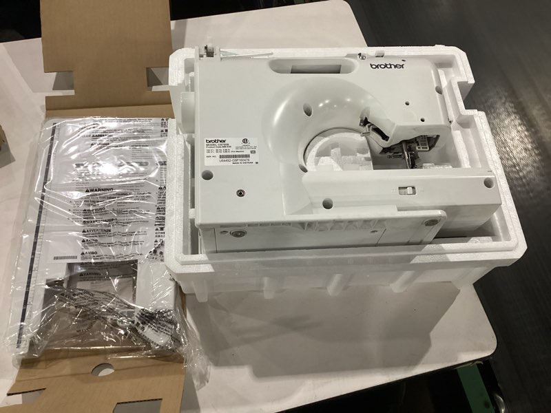 Condition photo showing As Is for Brother CS7205 Computerized Machine, 150 Built Stitches, 1 Font, Wide Table, 11 Sewing Feet, White… Not Tested