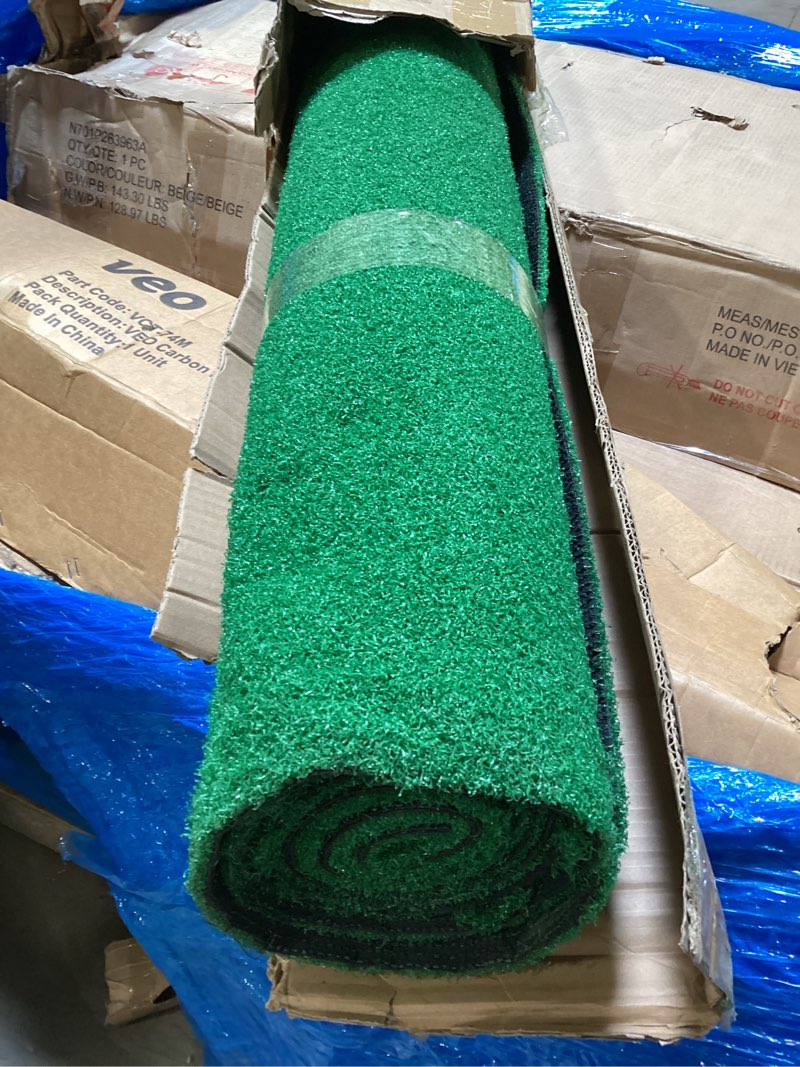 Condition photo showing As Is for sunturf dog pee grass, artificial grass for dogs, fake grass for dogs potty training, extra large dog pads 5x8ft , housebreaking supplies, indoor outdoor turf grass, washable reusable green 5x8 ft