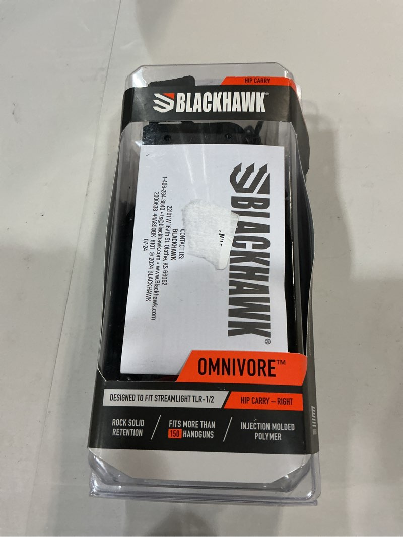 Condition photo showing Good Condition for blackhawk, omnivore™ multifit, surefire x300 right hand streamlight tlr 1 & 2 black