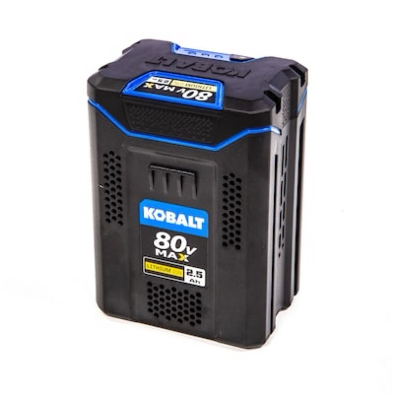 kobalt 80 -volt, 2.5 ah 1 -pack lithium ion (li-ion) battery