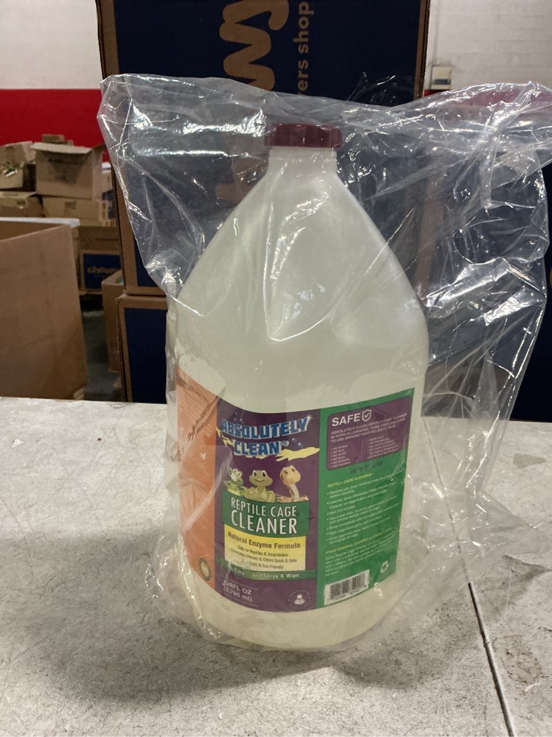 Condition photo showing New/Like New for Absolutely Clean Amazing Reptile & Amphibian Terrarium Cleaner and Deodorizer - Just Spray/Wipe - Safely & Easily Removes Reptile & Amphibian Messes - USA Made (128oz Refill - Save 60%)