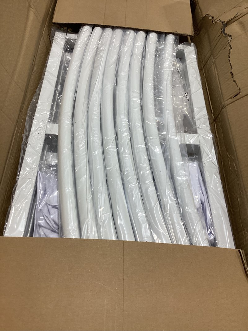 Condition photo showing Good Condition for langxun large size white metal circle balloon arch decoration, for birthday wedding graduation and event party supplies, baby shower photo background decor