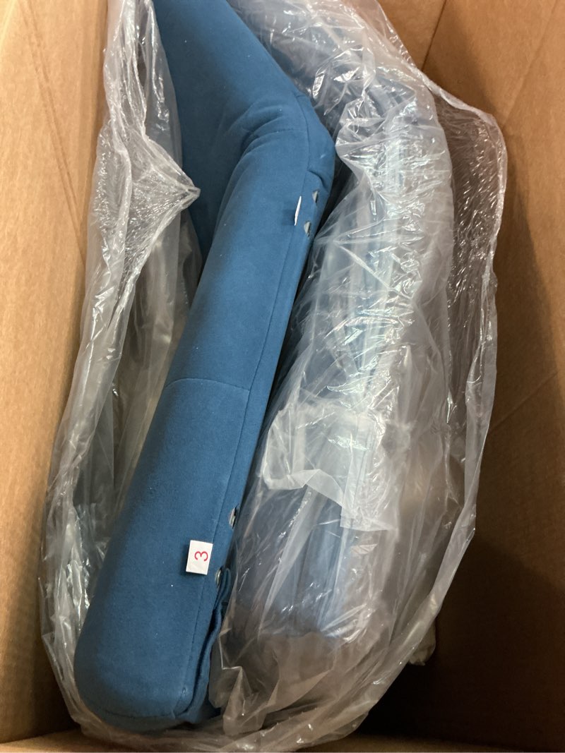 Condition photo showing As Is for Incomplete COMHOMA Convertible Sofa Bed,72?Fabric Couch with Adjustable Backrest,Loveseat Recliner Sleeper Living Room Furniture futon Set,Blue