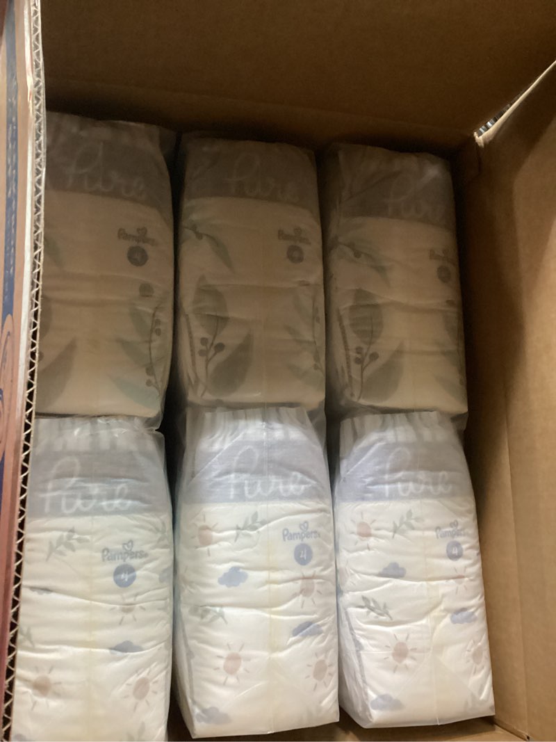 Condition photo showing New/Like New for Pampers Pure Protection Baby Diapers, Size 4 (22-37 lbs), 58 Count, Up to 100% Leakproof, Premium Plant-based Skin Protection, Hypoallergenic Soft Diapers Size 4 58