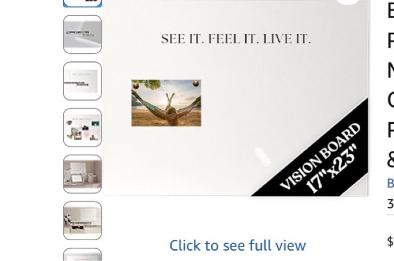 Vision Board Linen Bulletin Board – 17x23 Minimalist Goal Pinboard – Dream & Manifestation Board for