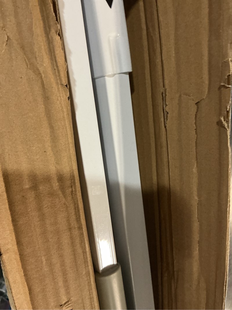 Condition photo showing As Is for 41" Tall Safety Pet Gate,Adjustable 29.92"-57.48" Wide,No Drilling Pressure Mount Kit,Auto Close Cat Gate Suitable for Stairs,Doorways,White (29.92"-57.48" W) White 29.92"-57.48" W
