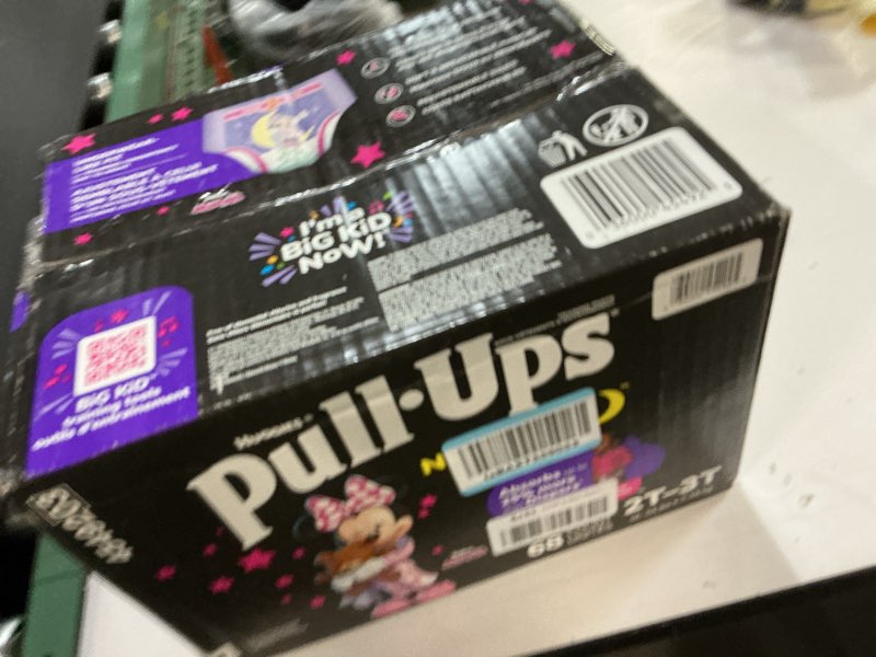 Condition photo showing New/Like New for Pull-Ups Girls' Nighttime Potty Training Pants, Training Underwear, 2T-3T (16-34 lbs), 68 Ct, Packaging May Vary