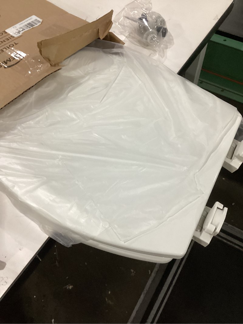Condition photo showing New/Like New for Bemis 1500EC Durable Wood Toilet Seat with Easy Clean Hinges, Made in USA, Elongated, White 1 Seat Elongated