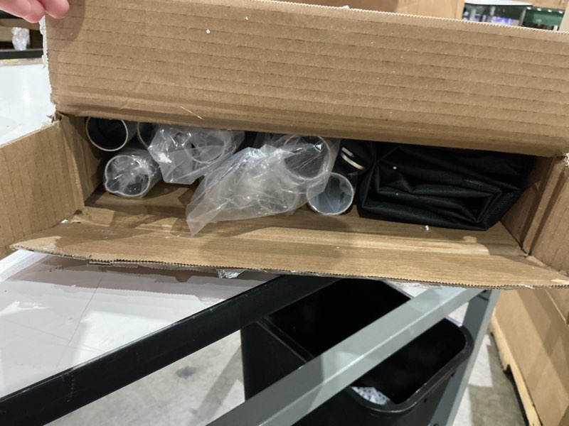 Condition photo showing Good Condition for pipe and drape backdrop stand,8ft x 10ft backdrop stand, adjustable metal heavy duty wedding background for parties birthday party baby shower wedding decorations