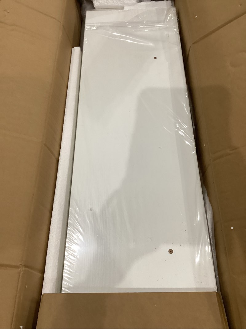 Condition photo showing As Is for Vivelove Black Floating Shelves for Wall 10 inch Deep, 36” x 10.3” x 1.8”, Large Wall Shelves for Bedroom, Bathroom, Living Room, Kitchen, Office, Modern Shelf Home Decor with Invisible Bracket 36”Wx10.3”Dx1.8”H-set of 2 Black-mdf