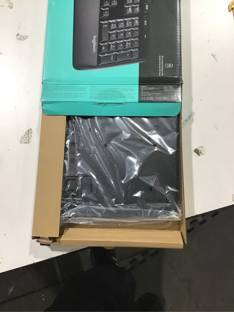 Condition photo showing Good Condition for Logitech K345 Wireless Keyboard - Full-Sized Keyboard with Palm Rest, 2.4 GHz Wireless USB Receiver - for PC, Laptop Keyboard 1 Pack