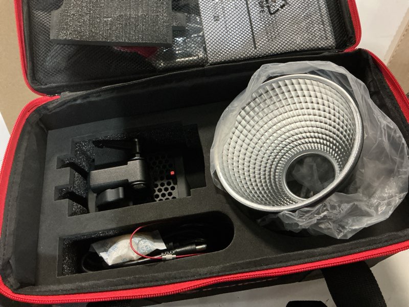 Condition photo showing Good Condition for ifootage sl1 60dn led video light,70w bowens mount light,5600k daylight,8 light effects,app control,for video recording,wedding,outdoor shooting