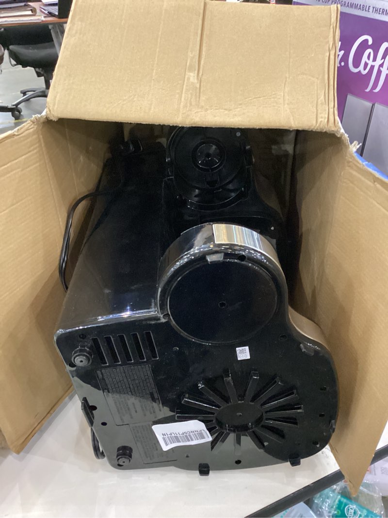 Condition photo showing As Is for Hamilton Beach 2-Way 12 Cup Programmable Drip Coffee Maker & Single Serve Machine, Glass Carafe, Auto Pause and Pour, Black (49980R)