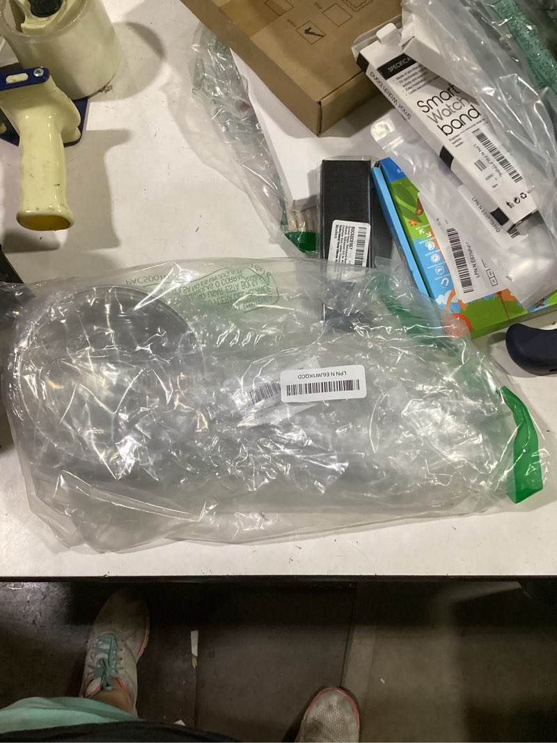 Condition photo showing As Is for 3 pieces spider strainer skimmer spoon set, fine mesh stainless steel sieve food strainers, large hole slotted colander frying spoons, strainer ladle wire skimmer spoon with handle for kitchen