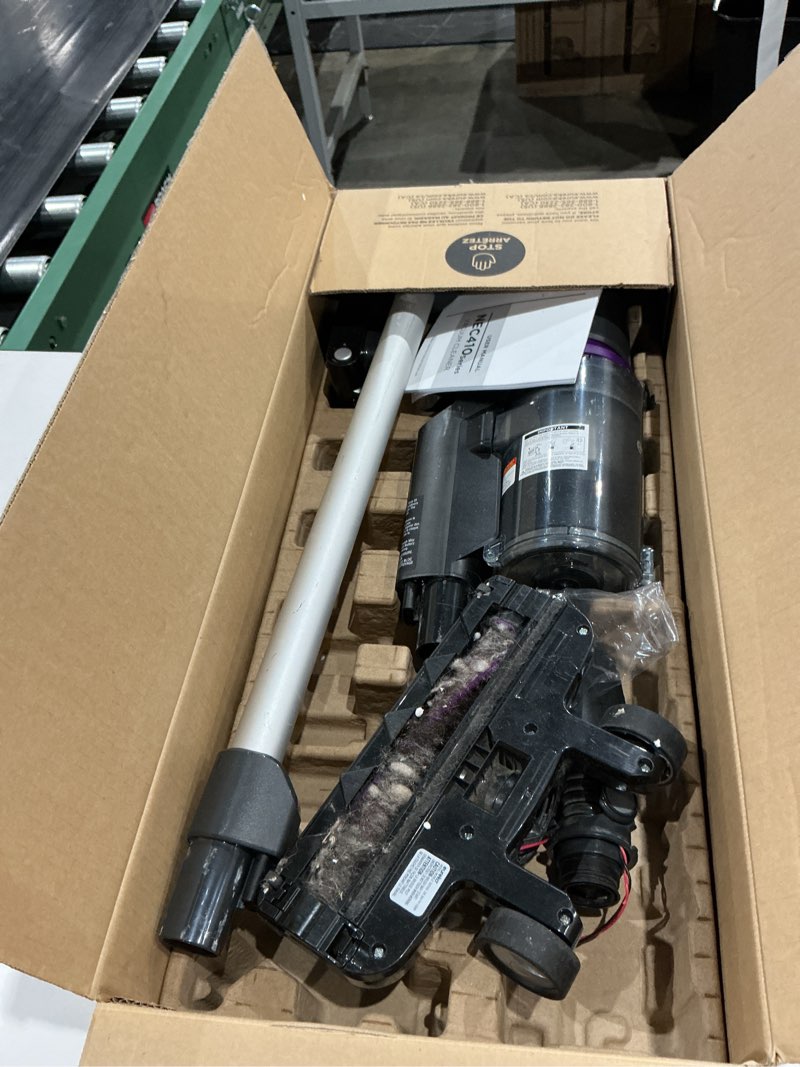 Condition photo showing As Is for eureka cordless vacuum cleaner lightweight, stick vacuum rechargeable for hardwood, pet hair, black, reacticlean 410