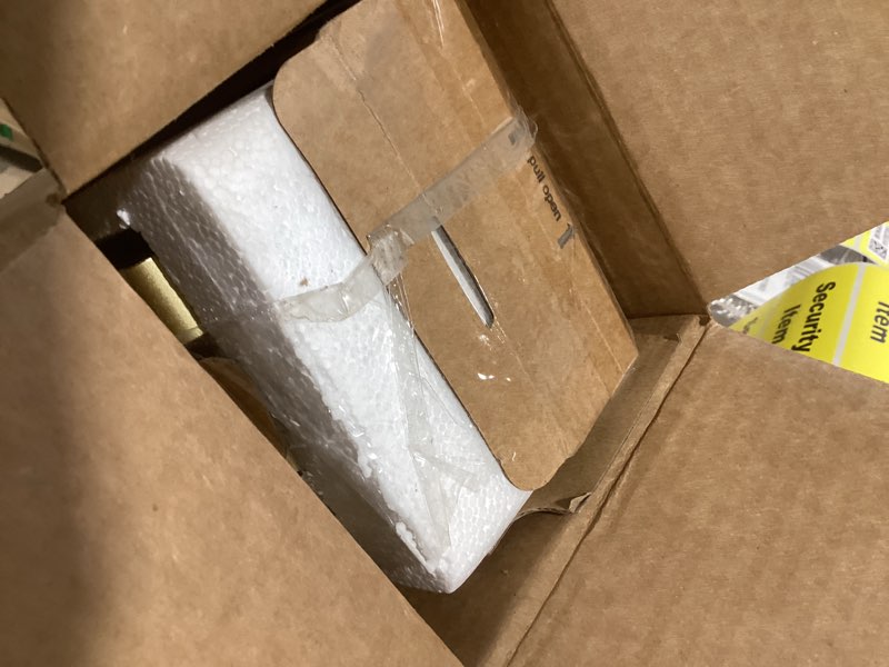 Condition photo showing Good Condition for KAMANINA 1 Inch Double Curtain Rods for Windows 72 to 144 Inches (6-12 Feet)?Warm Gold Heavy Duty Double Curtain Rod, Telescoping Drapery Rod with Netted Texture Finials Warm Gold 72-144"